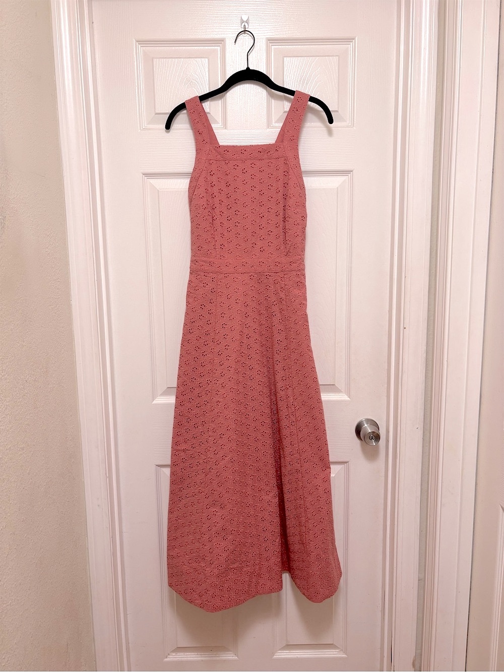 NWT Boden Cross Back Broderie Midi Dress in Vintage Rose Broderie - Picture 7 of 12
